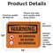 Signmission No Smoking No Eating No Drinking OSHA Warning Sign, Vinyl Decal, 14in W x 10in L, 2PK OS-2PACK-WS-D-1014-L-12712 - alternate 2
